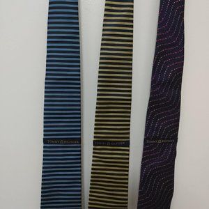 Tommy Hilfiger Men's Silk Tie (Bundle Set of 3)